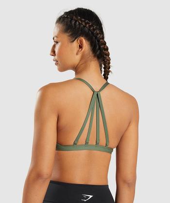 Sujetadores Deportivos Gymshark Minimal Mujer Verde Oliva | CO 2141GSO